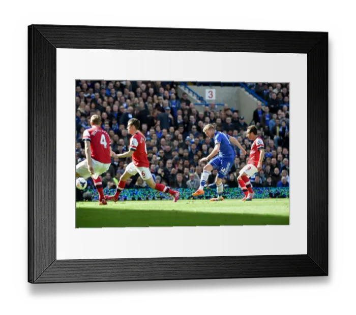 Framed Print : Schurrle Scores Chelsea's Second Goal Against Arsenal at Stamford Bridge (March 22, 2014)