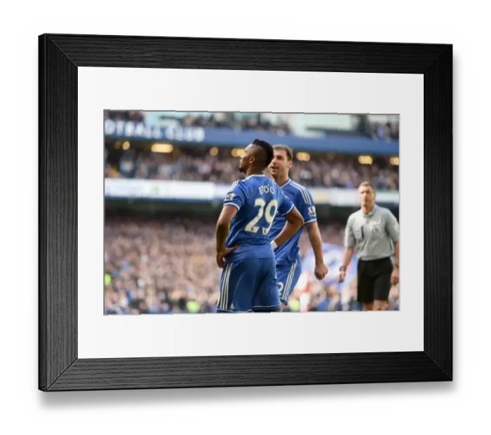 Framed Print : Samuel Eto'o's Thrilling First Goal: Chelsea vs. Arsenal (BPL Clash, 22nd March 2014) Framed Print : Samuel Eto'o's Thrilling First Goal: Chelsea vs. Arsenal (BPL Clash, 22nd March 2014)