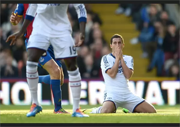 Eden Hazard's Regret: Missed Opportunity in Chelsea's Battle at Selhurst Park (29th March 2014)