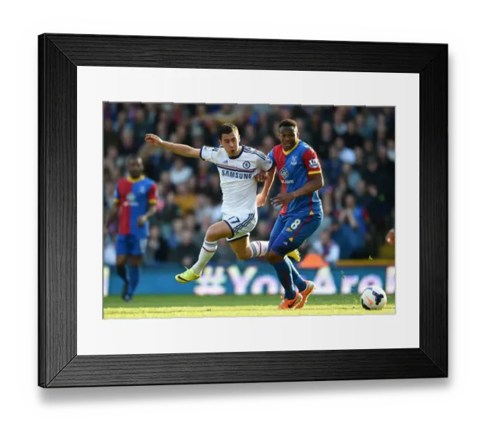 Framed Print : Hazard vs. Dikgacoi: A Battle in the Premier League - Crystal Palace vs. Chelsea at Selhurst Park Framed Print : Hazard vs. Dikgacoi: A Battle in the Premier League - Crystal Palace vs. Chelsea at Selhurst Park