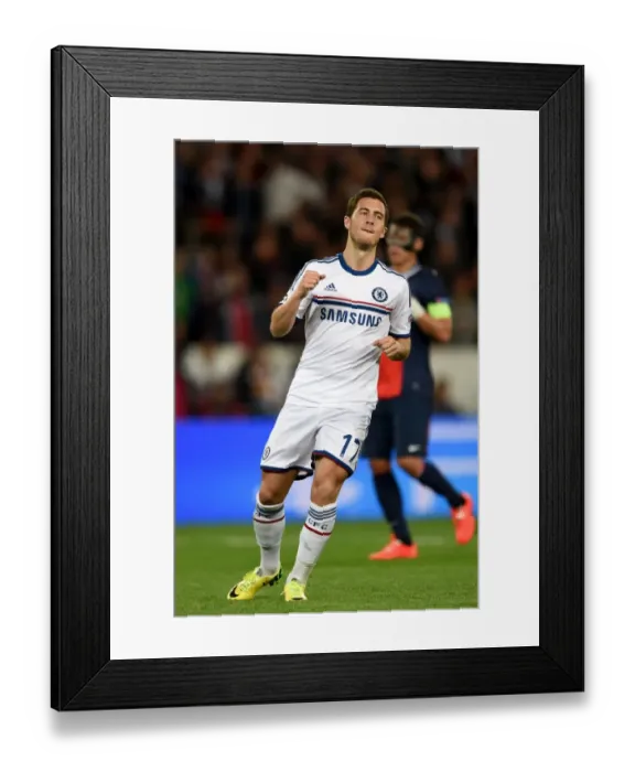 Framed Print : Eden Hazard Scores Penalty: Chelsea Takes Early Lead Against Paris Saint-Germain in Champions League Quarterfinal (April 2nd, 2014) Framed Print : Eden Hazard Scores Penalty: Chelsea Takes Early Lead Against Paris Saint-Germain in Champions League Quarterfinal (April 2nd, 2014)