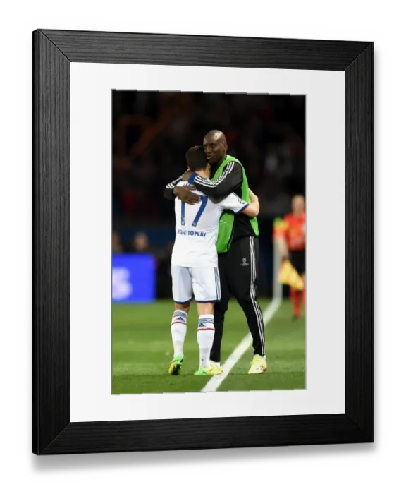 Framed Print : Eden Hazard Scores Thrilling Opener for Chelsea Against Paris Saint-Germain in UEFA Champions League Quarterfinal Framed Print : Eden Hazard Scores Thrilling Opener for Chelsea Against Paris Saint-Germain in UEFA Champions League Quarterfinal