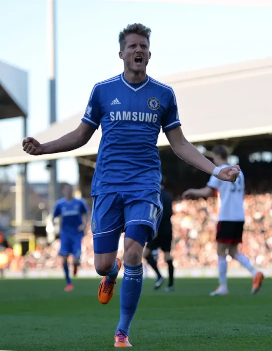 Framed Print : Andres Schurrle's Thrilling Goal Celebration: Fulham vs. Chelsea (Barclays Premier League, 1st March 2014) Framed Print : Andres Schurrle's Thrilling Goal Celebration: Fulham vs. Chelsea (Barclays Premier League, 1st March 2014)