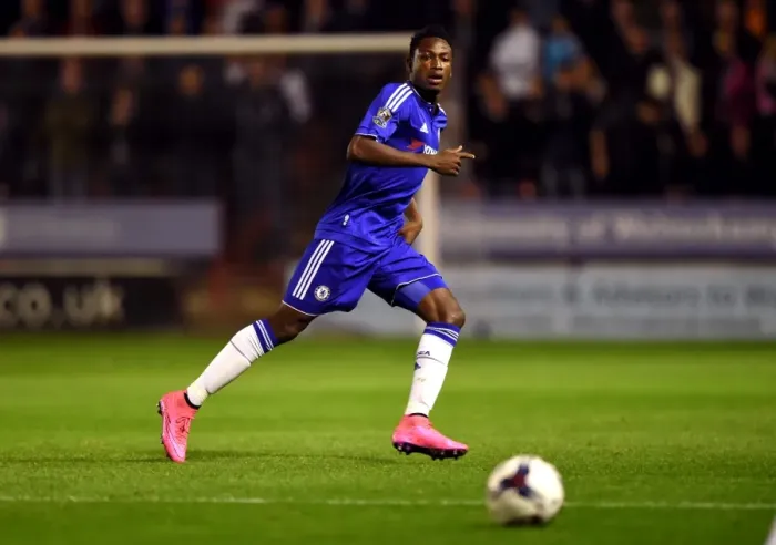 Framed Print : Baba Rahman's Debut: Chelsea's Victory at Walsall's Banks Stadium in Capital One Cup (September 2015) Framed Print : Baba Rahman's Debut: Chelsea's Victory at Walsall's Banks Stadium in Capital One Cup (September 2015)