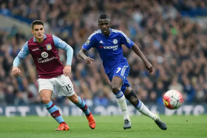 Framed Print : Battle for the Ball: Westwood vs. Ramires - A Premier League Rivalry Moment (October 2015)