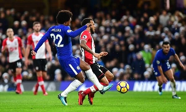 Battle for Possession: Willian vs. Bertrand - Chelsea vs. Southampton, Premier League