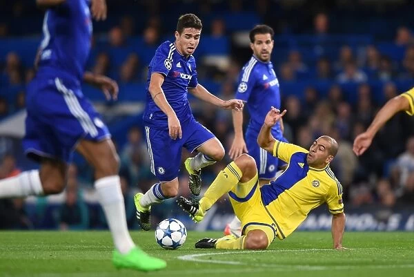 Battle at Stamford Bridge: Chelsea vs Maccabi Tel Aviv - Embolo, Oscar, and Tal Ben Haim Clash in UEFA Champions League Group G (November 2015)