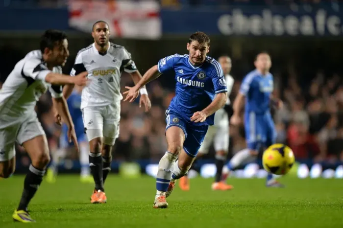 Framed Print : Branislav Ivanovic in Action: Chelsea vs Swansea City, Barclays Premier League (December 26, 2013) Framed Print : Branislav Ivanovic in Action: Chelsea vs Swansea City, Barclays Premier League (December 26, 2013)