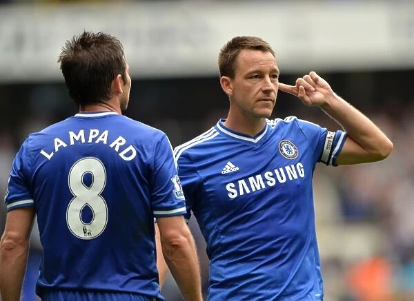 Celebrating Glory: John Terry and Frank Lampard's Unforgettable Moment at White Hart Lane (2013)