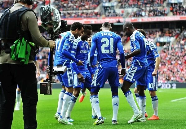 Celebrating Ramires' Goal: Chelsea's FA Cup Victory over Liverpool (2012)
