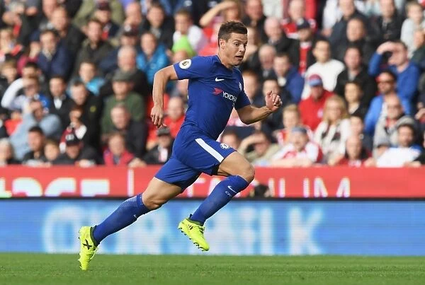 Cesar Azpilicueta in Action: Chelsea's Defensive Masterclass at Stoke City, Premier League 2017
