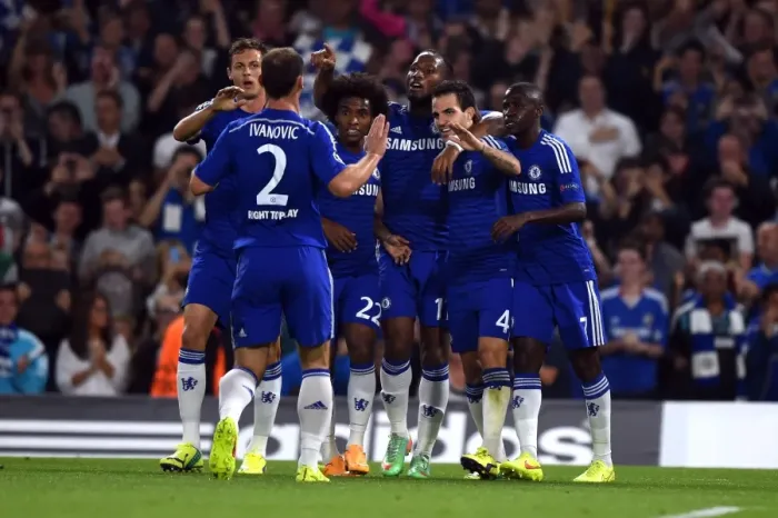 Framed Print : Cesc Fabregas Scores: Chelsea's Thrilling Champions League Victory vs. Schalke 04 (17th September 2014) Framed Print : Cesc Fabregas Scores: Chelsea's Thrilling Champions League Victory vs. Schalke 04 (17th September 2014)
