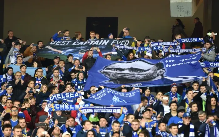 Framed Print : Chelsea Fans Unwavering Support: Roaring on Their Team at Olympic Stadium during Dynamo Kiev vs. Chelsea, UEFA Champions League, Group G (October 2015) Framed Print : Chelsea Fans Unwavering Support: Roaring on Their Team at Olympic Stadium during Dynamo Kiev vs. Chelsea, UEFA Champions League, Group G (October 2015)