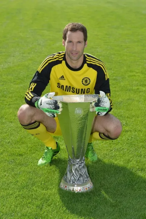 Framed Print : Chelsea FC: 2013-2014 Squad Photocall - Petr Cech at Cobham Training Ground Framed Print : Chelsea FC: 2013-2014 Squad Photocall - Petr Cech at Cobham Training Ground