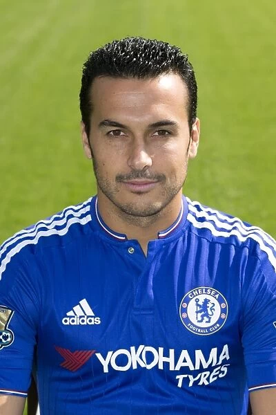 Chelsea FC 2015-16 Squad: Team Photocall with Pedro at Cobham Training Ground - Premier League