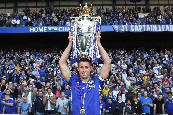 Chelsea FC: Gary Cahill's Triumphant Moment - Premier League Title Win at Stamford Bridge