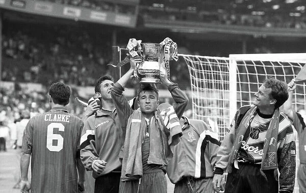 Chelsea FC: Hitchcock, Petrescu, and Grodas Celebrate FA Cup Victory (1997)