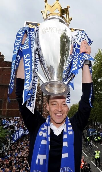 Chelsea FC: John Terry's Triumphant Victory Parade with the Premier League Trophy, London, 2010