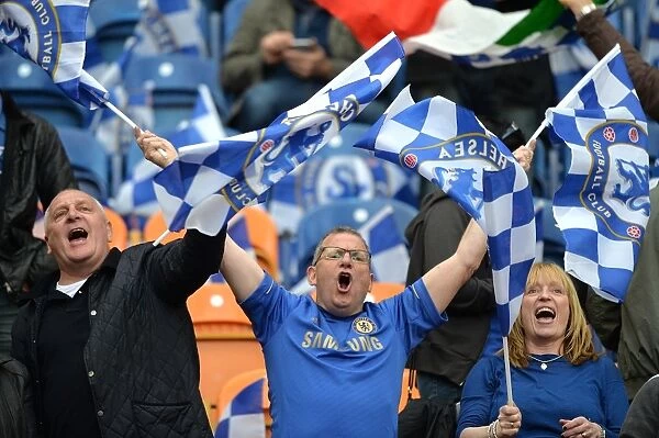 Chelsea FC: Unwavering Support of Fans at the Europa League Final vs. Benfica, Amsterdam Arena (May 16, 2013)