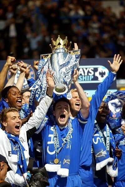 Chelsea FC's Glorious Triumph: John Terry Lifts the Premier League Trophy (2004-2005)
