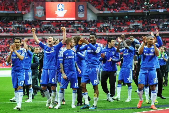Framed Print : Chelsea FC's Glory: FA Cup Victory over Liverpool at Wembley Stadium (2012) Framed Print : Chelsea FC's Glory: FA Cup Victory over Liverpool at Wembley Stadium (2012)