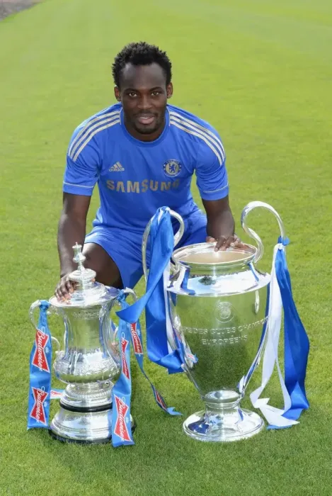 Framed Print : Chelsea Football Club: Michael Essien at 2012 Team Photocall, Cobham Training Ground Framed Print : Chelsea Football Club: Michael Essien at 2012 Team Photocall, Cobham Training Ground