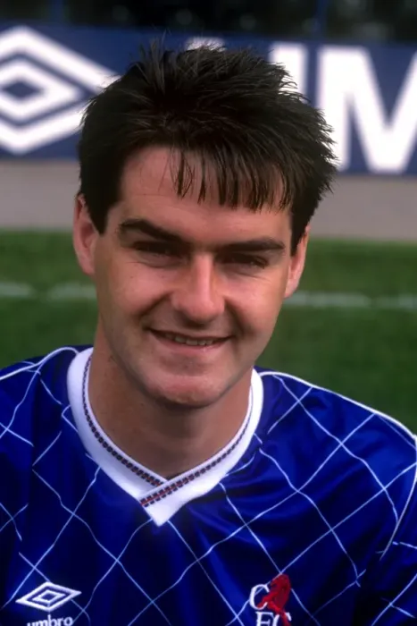 Framed Print : Chelsea Football Club: Steve Clarke at Stamford Bridge in the 1980's