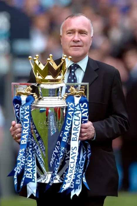 Framed Print : Former Chelsea Legend Ron Harris Presents the Premier League Trophy at Stamford Bridge: Chelsea's Glorious 2005-2006 Victory over Manchester United Framed Print : Former Chelsea Legend Ron Harris Presents the Premier League Trophy at Stamford Bridge: Chelsea's Glorious 2005-2006 Victory over Manchester United