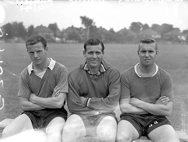 Chelsea Training: Pat Holton, Peter Sillett, and R Cunningham