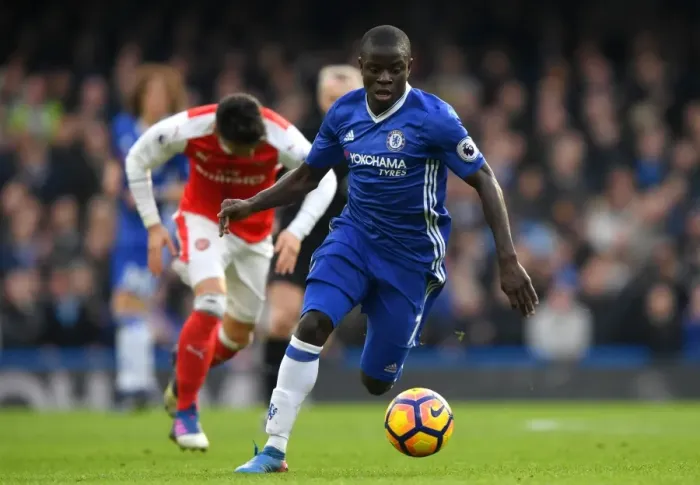 Framed Print : Chelsea vs Arsenal: Ngolo Kante's Premier League Battle at Stamford Bridge