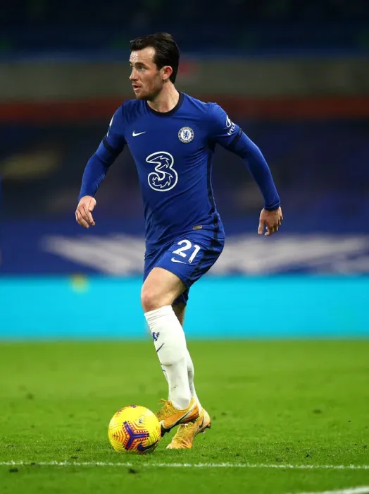 Framed Print : Chelsea vs Aston Villa: Ben Chilwell in Action at Empty Stamford Bridge, Premier League, December 2020