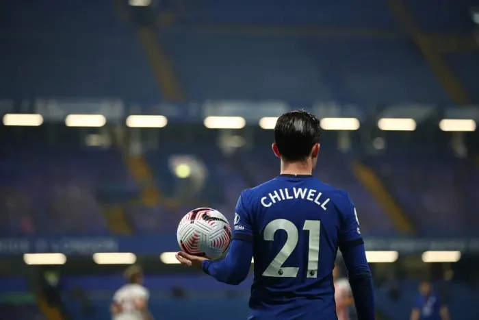 Framed Print : Chelsea vs Sheffield United: Ben Chilwell in Action at Empty Stamford Bridge, Premier League, November 2020 Framed Print : Chelsea vs Sheffield United: Ben Chilwell in Action at Empty Stamford Bridge, Premier League, November 2020