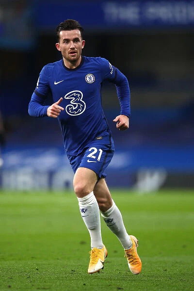 Chelsea vs Southampton: Ben Chilwell in Action at Empty Stamford Bridge, Premier League, October 2020