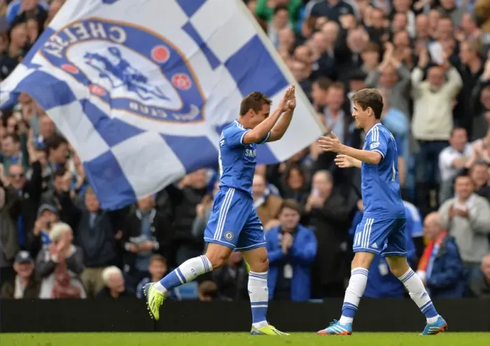 Framed Print : Chelsea's Azpilicueta and Oscar in Jubilant Celebration: Oscar's Goal vs. Cardiff City (September 21, 2013) Framed Print : Chelsea's Azpilicueta and Oscar in Jubilant Celebration: Oscar's Goal vs. Cardiff City (September 21, 2013)