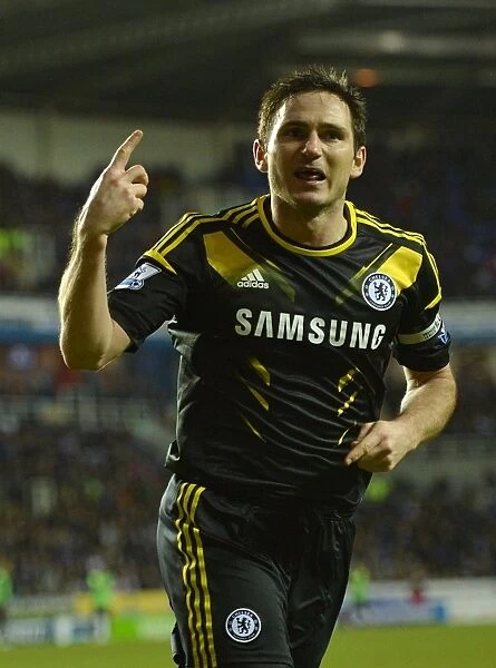 Chelsea's Frank Lampard: Double Delight - Celebrating Goal Number Two Against Reading (30th January 2013)