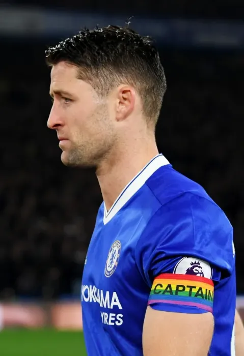 Framed Print : Chelsea's Gary Cahill Leads in Rainbow Captain's Armband vs. Tottenham, Premier League 2016 Framed Print : Chelsea's Gary Cahill Leads in Rainbow Captain's Armband vs. Tottenham, Premier League 2016