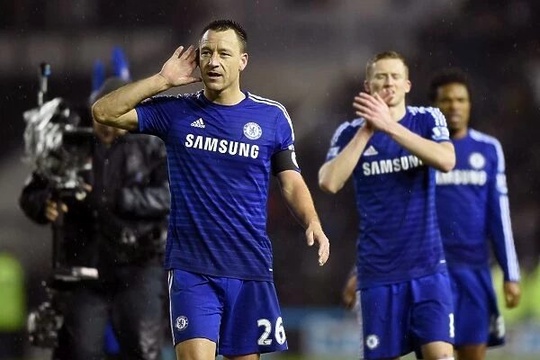 Chelsea's John Terry and Andre Schurrle: Three-Goal Celebration against Derby County in Capital One Cup Quarterfinals (December 16, 2014)