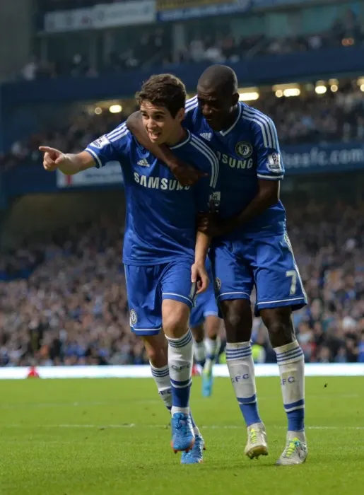 Framed Print : Chelsea's Oscar and Ramires: United in Victory - Opening Goal Celebration (September 21, 2013) Framed Print : Chelsea's Oscar and Ramires: United in Victory - Opening Goal Celebration (September 21, 2013)