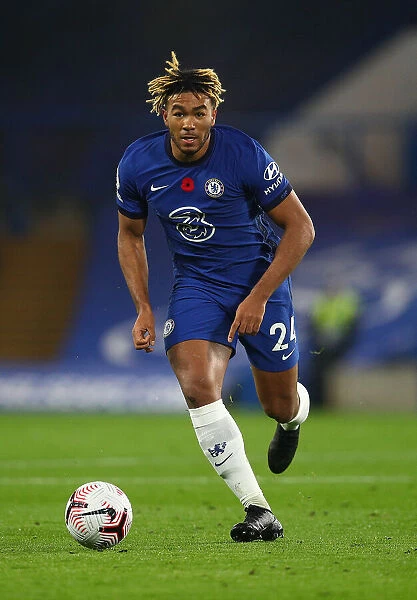 Chelsea's Reece James in Action Against Sheffield United at Empty Stamford Bridge, Premier League 2020