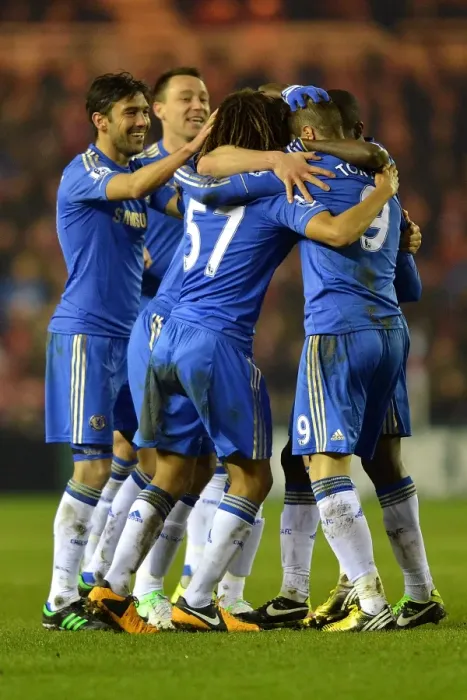 Framed Print : Chelsea's Thrilling First Goal Against Middlesbrough in FA Cup Fifth Round at Riverside Stadium Framed Print : Chelsea's Thrilling First Goal Against Middlesbrough in FA Cup Fifth Round at Riverside Stadium
