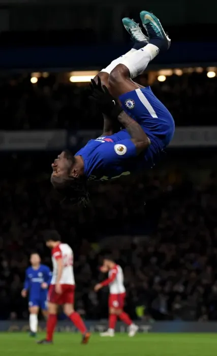 Framed Print : Chelsea's Victor Moses Celebrates Second Goal Against West Bromwich Albion in Premier League Framed Print : Chelsea's Victor Moses Celebrates Second Goal Against West Bromwich Albion in Premier League