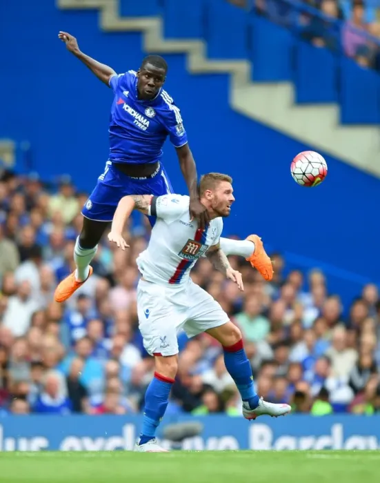 Framed Print : Clash at Stamford Bridge: A Battle for the Ball - Kurt Zouma vs. Connor Wickham, Chelsea vs. Crystal Palace, Premier League (2015) Framed Print : Clash at Stamford Bridge: A Battle for the Ball - Kurt Zouma vs. Connor Wickham, Chelsea vs. Crystal Palace, Premier League (2015)