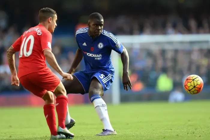Framed Print : Clash at Stamford Bridge: A Battle for Supremacy - Coutinho vs. Zouma, Premier League