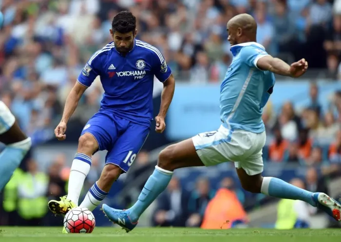 Framed Print : Clash of Titans: Diego Costa vs. Vincent Kompany - Premier League Showdown at Etihad Stadium, 2015 Framed Print : Clash of Titans: Diego Costa vs. Vincent Kompany - Premier League Showdown at Etihad Stadium, 2015