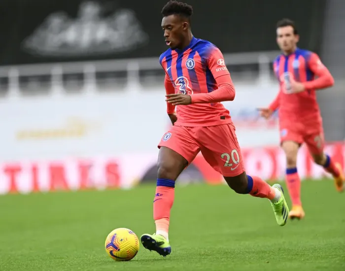 Framed Print : Behind Closed Doors: Hudson-Odoi in Action for Chelsea at Newcastle United
