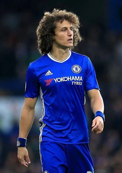 David Luiz Soaring High: Chelsea's Defender Dominates Manchester United at Stamford Bridge