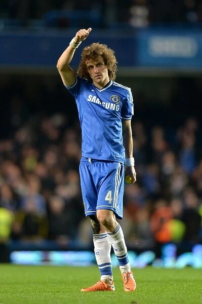 David Luiz's Triumphant Moment: Chelsea Secures Victory Over Liverpool in the Barclays Premier League (December 29, 2013)