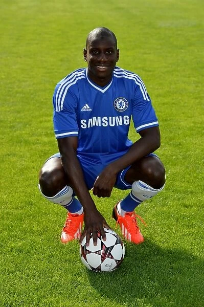 Demba Ba at Chelsea FC Training Ground: 2013-2014 Squad