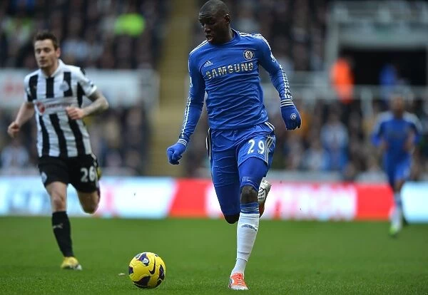 Demba Ba Scores the Game-Winning Goal for Chelsea Against Newcastle United at St. James Park, Barclays Premier League (February 2, 2013)