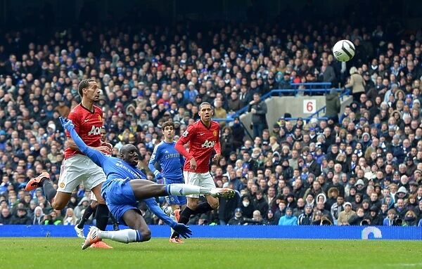 Demba Ba Scores the Opener: Chelsea's FA Cup Quarter Final Victory Over Manchester United (1st April 2013)